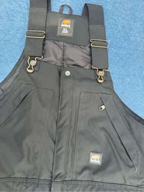 Berne Men’s Black Insulated Work Bib Overalls